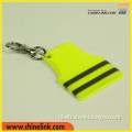 Wholesales cheaper gift item high visibility safety vest keychain